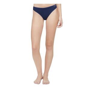 CALVIN KLEIN Intimates Navy Logo At Front Hip Thong Underwear XL